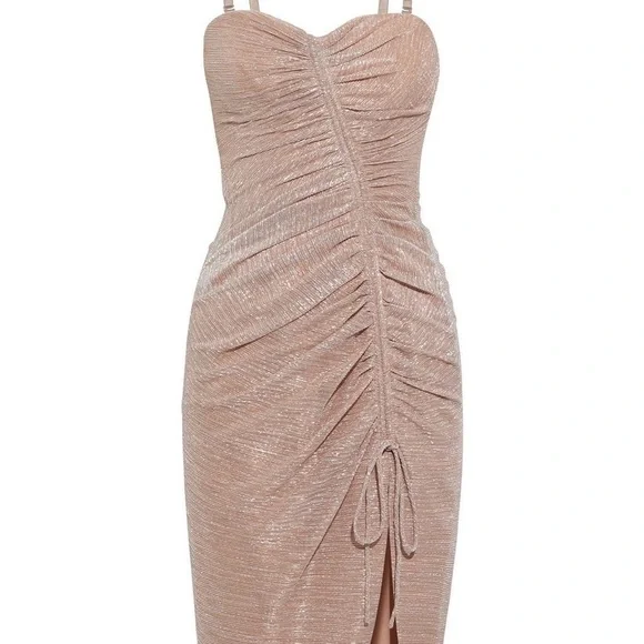 Jonathan Simkhai Roxanne Bustier Ruffle Dress. - Picture 3 of 7